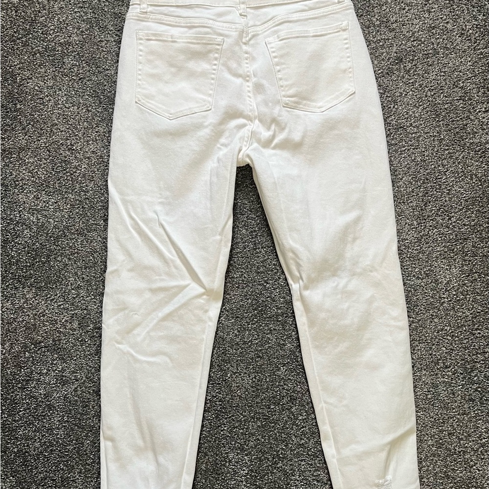 White High-Rise Skinny Jeans